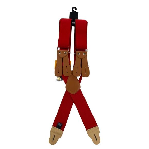 Carhartt Suspenders With Buttons 2” Red NEW - Picture 8 of 9